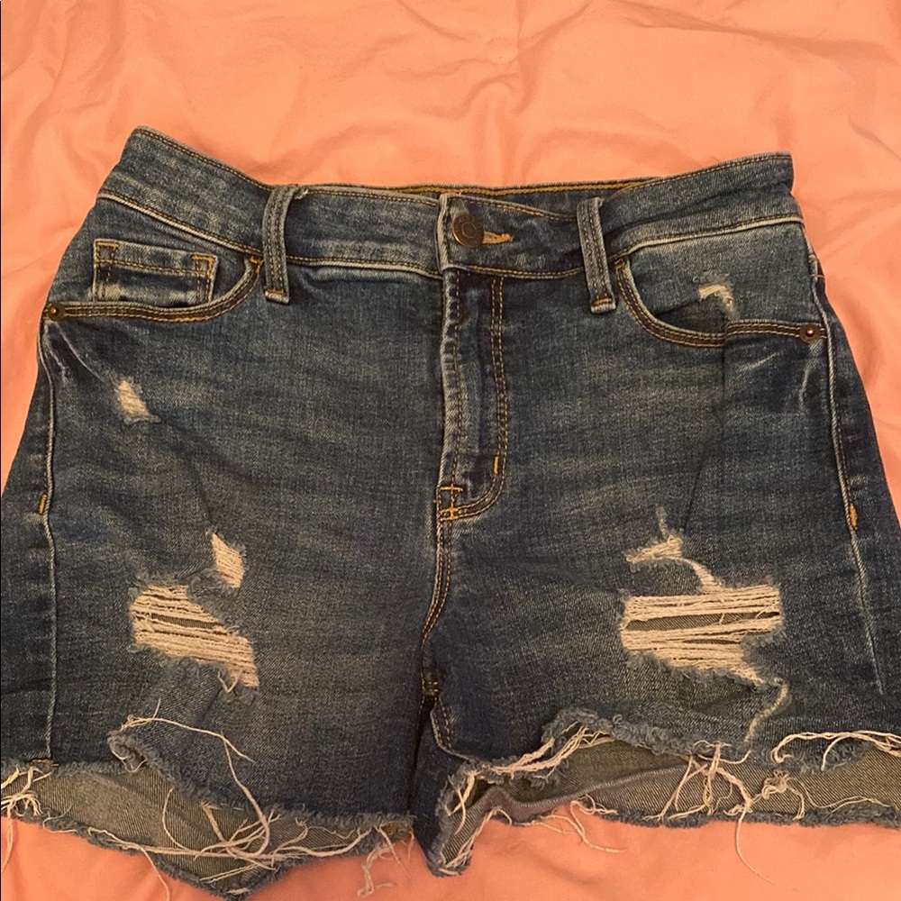 Distressed Denim Women's Shorts